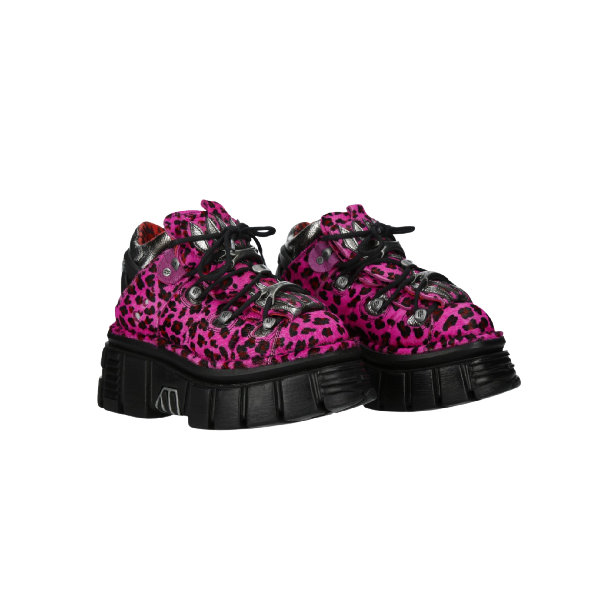ANKLE BOOT ANIMAL PRINT TOWER WITH LACES M-MET011-C7